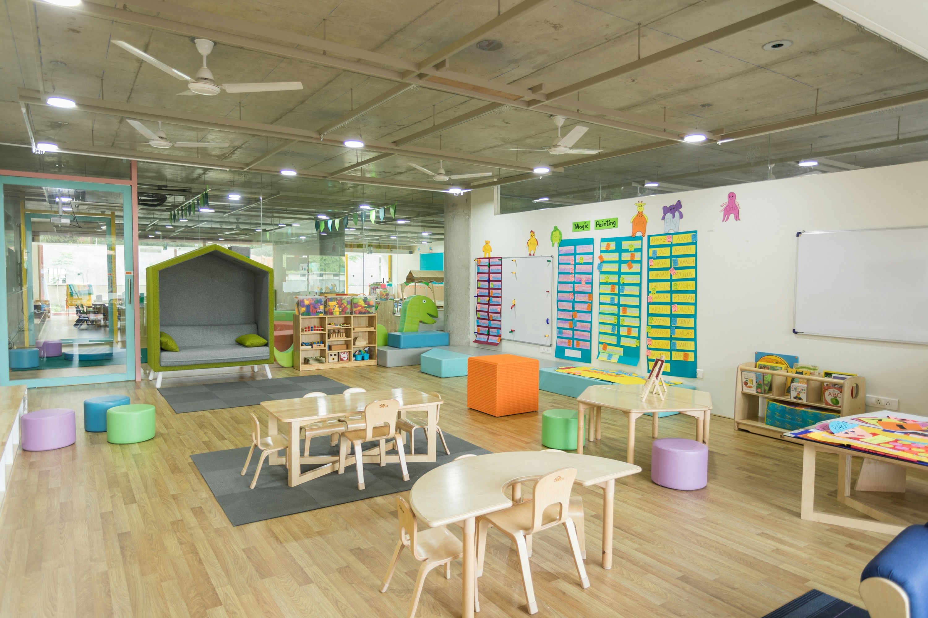 Bright, welcoming classroom at Paced Learning Academy